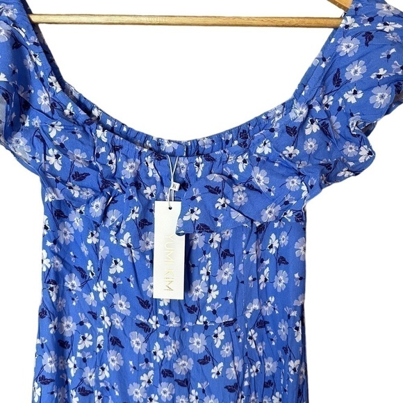 New Yumi Kim Fling Ray Of Light Blue Floral Maxi Dress NWT MSRP $248 - Picture 5 of 8